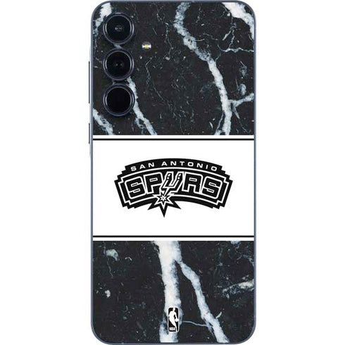 NBA San Antonio Spurs Marble Galaxy A55 5G Skin