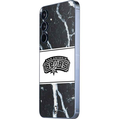 NBA San Antonio Spurs Marble Galaxy A55 5G Skin