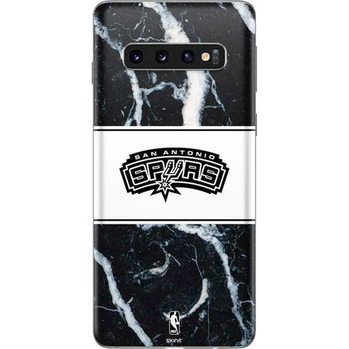NBA San Antonio Spurs Marble Galaxy S10 Skin