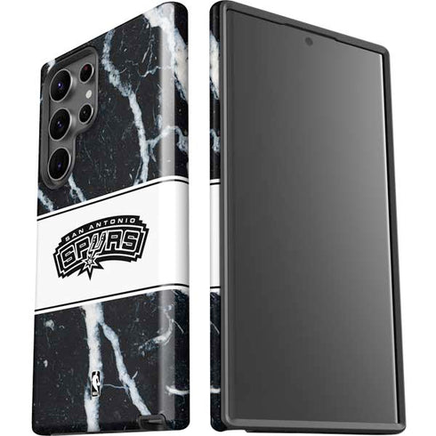 NBA San Antonio Spurs Marble Galaxy S23 Ultra Pro Case