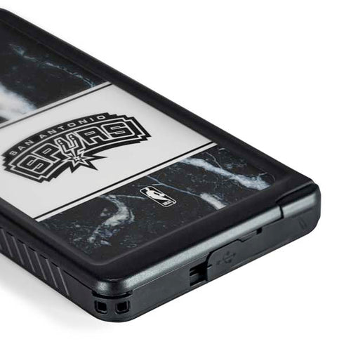 NBA San Antonio Spurs Marble Galaxy S24 Ultra Waterproof Case