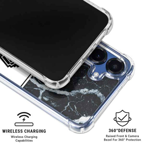 NBA San Antonio Spurs Marble Galaxy S25 Plus Clear Case
