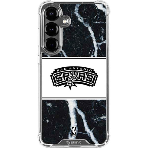 NBA San Antonio Spurs Marble Galaxy S26 Clear Case