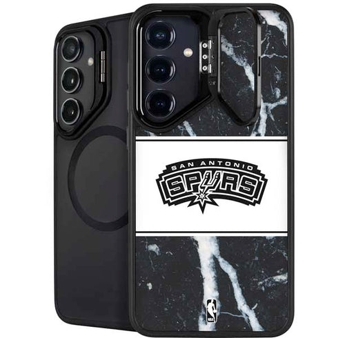 NBA San Antonio Spurs Marble Galaxy S26 Kickstand Case