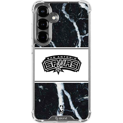 NBA San Antonio Spurs Marble Galaxy S26 Plus Clear Case