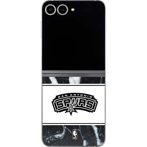NBA San Antonio Spurs Marble Galaxy Z Flip6 Skin