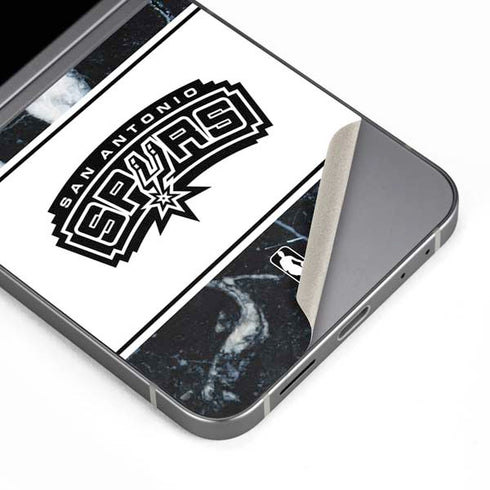 NBA San Antonio Spurs Marble Galaxy Z Flip6 Skin