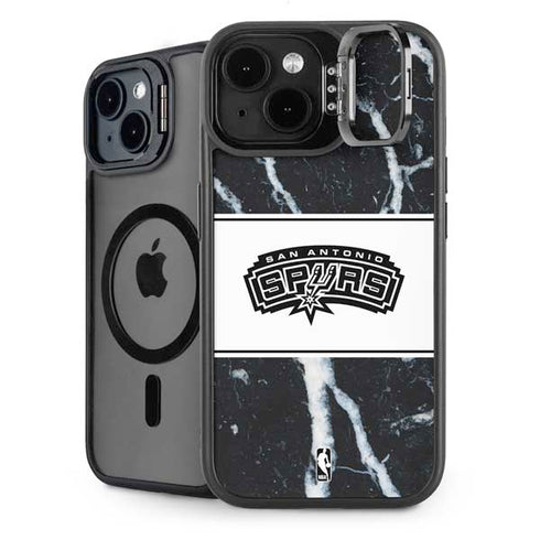 NBA San Antonio Spurs Marble iPhone 13 Kickstand Case
