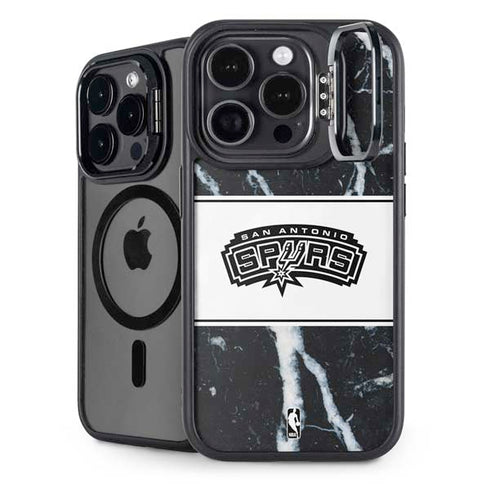 NBA San Antonio Spurs Marble iPhone 14 Pro Kickstand Case