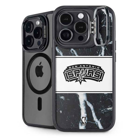 NBA San Antonio Spurs Marble iPhone 14 Pro Max Kickstand Case