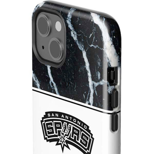 NBA San Antonio Spurs Marble iPhone 15 Impact Case