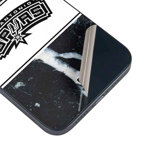 NBA San Antonio Spurs Marble iPhone 15 Skin