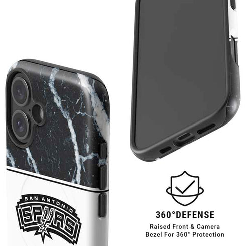 NBA San Antonio Spurs Marble iPhone 16 Plus Magsafe Impact Case