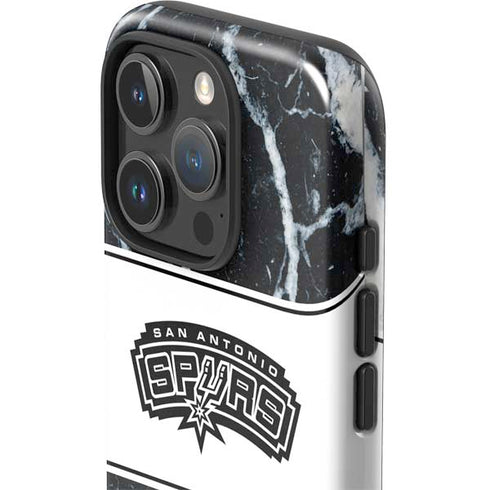 NBA San Antonio Spurs Marble iPhone 16 Pro Max Impact Case
