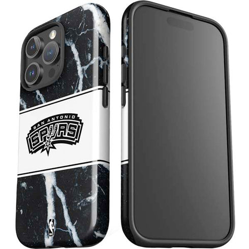 NBA San Antonio Spurs Marble iPhone 16 Pro Max Impact Case