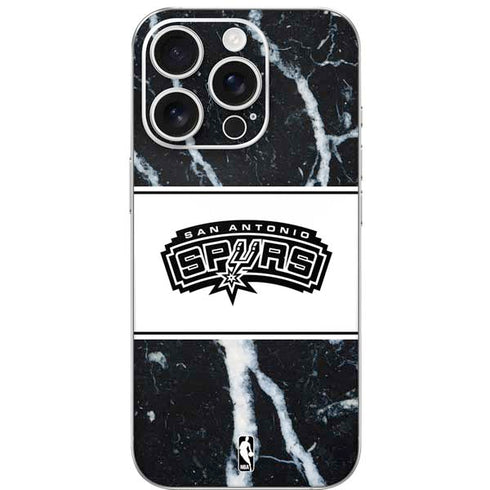 NBA San Antonio Spurs Marble iPhone 16 Pro Skin