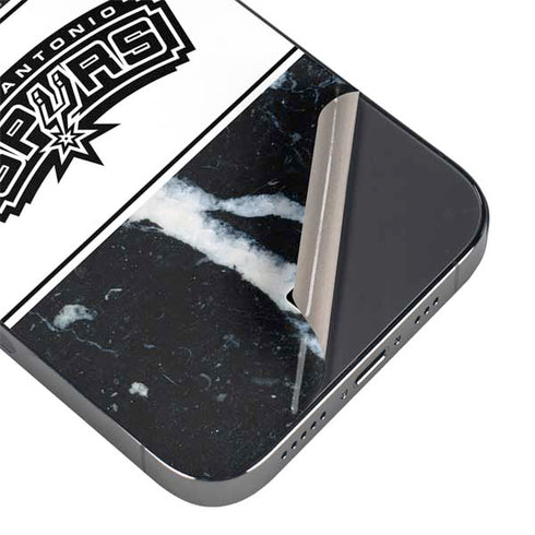 NBA San Antonio Spurs Marble iPhone 16 Pro Skin