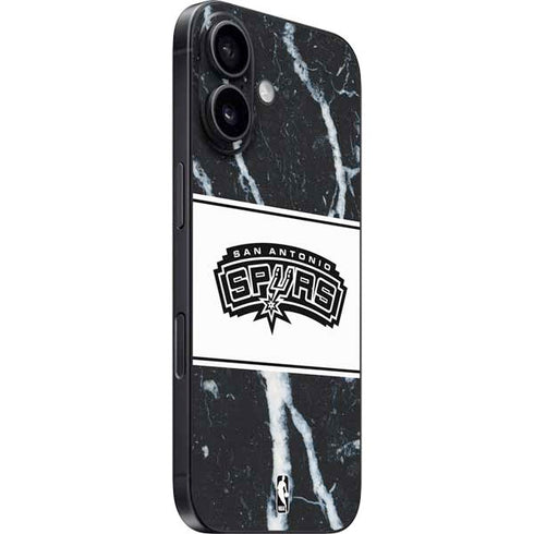 NBA San Antonio Spurs Marble iPhone 16 Skin