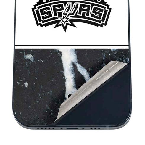 NBA San Antonio Spurs Marble iPhone 16 Skin