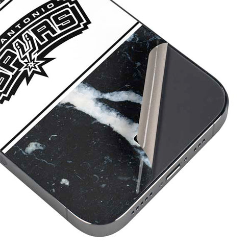 NBA San Antonio Spurs Marble iPhone 16e Skin