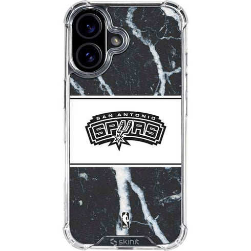 NBA San Antonio Spurs Marble iPhone 17 Clear Case