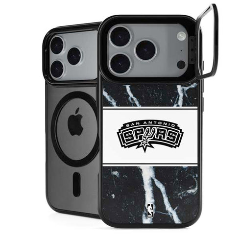NBA San Antonio Spurs Marble iPhone 18 Pro Kickstand Case