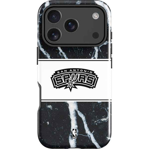 NBA San Antonio Spurs Marble iPhone 18 Pro Max Impact Case