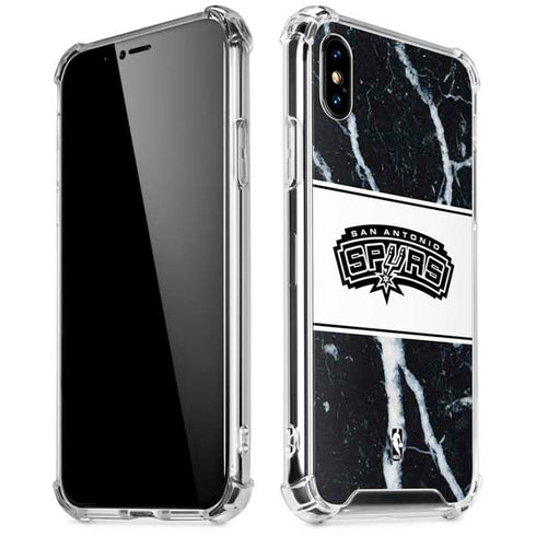 NBA San Antonio Spurs Marble iPhone X/XS Clear Case