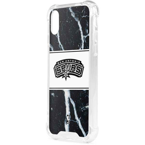 NBA San Antonio Spurs Marble iPhone XS Clear Case