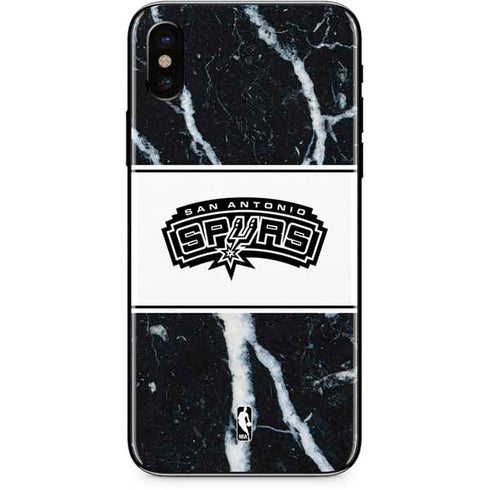 NBA San Antonio Spurs Marble iPhone XS Skin