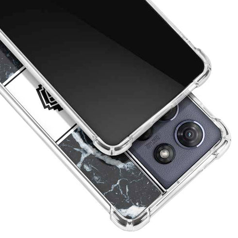 NBA San Antonio Spurs Marble Moto G 5G (2025) Clear Case
