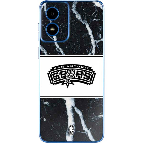 NBA San Antonio Spurs Marble Moto G Play 4G (2024) Skin