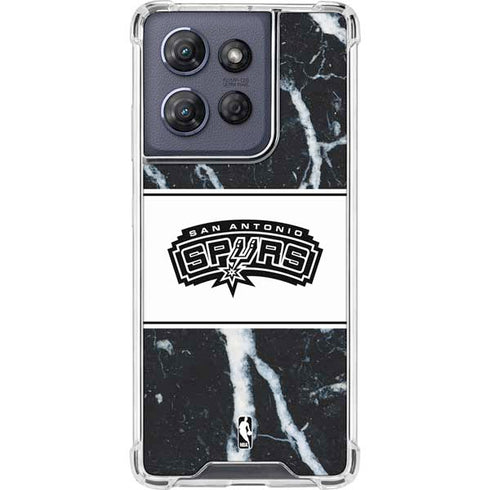 NBA San Antonio Spurs Marble Moto G Power 5G (2025) Clear Case