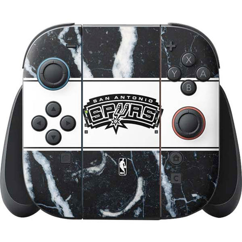 NBA San Antonio Spurs Marble Nintendo Switch 2 (2025) Joy-Con Controller Skin