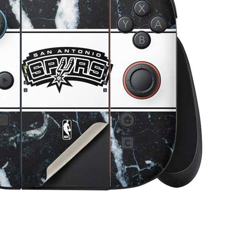 NBA San Antonio Spurs Marble Nintendo Switch 2 (2025) Joy-Con Controller Skin