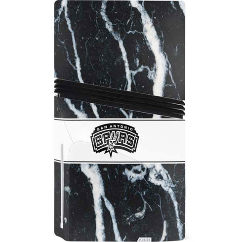 NBA San Antonio Spurs Marble PS5 Pro Disk Console Skin