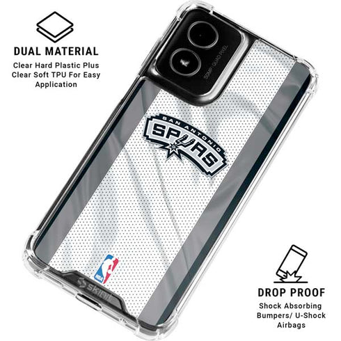 NBA San Antonio Spurs Moto G Power 5G (2024) Clear Case