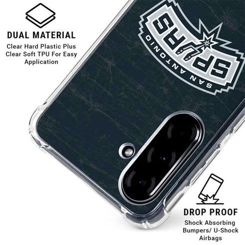 NBA San Antonio Spurs Primary Logo Galaxy A36 5G Clear Case