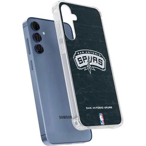 NBA San Antonio Spurs Primary Logo Galaxy A55 5G Clear Case