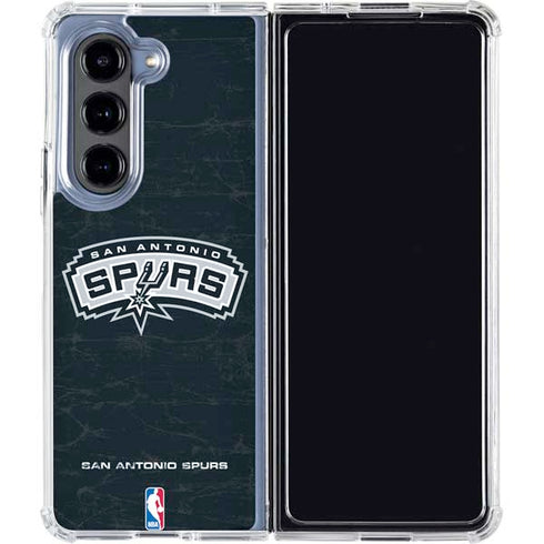 NBA San Antonio Spurs Primary Logo Galaxy Z Fold5 5G Clear Case