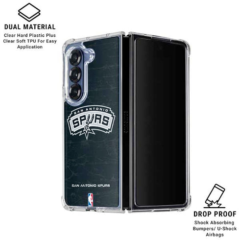 NBA San Antonio Spurs Primary Logo Galaxy Z Fold6 Clear Case