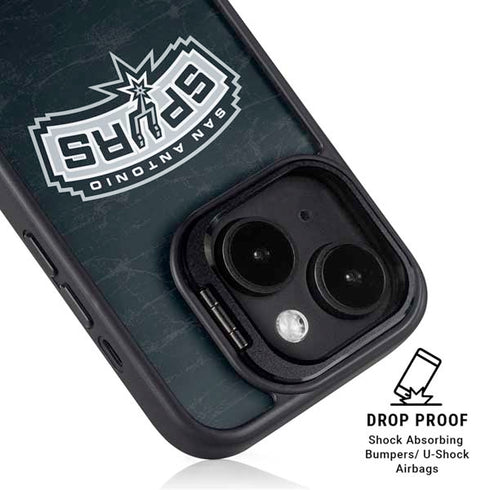 NBA San Antonio Spurs Primary Logo iPhone 14 Plus Kickstand Case