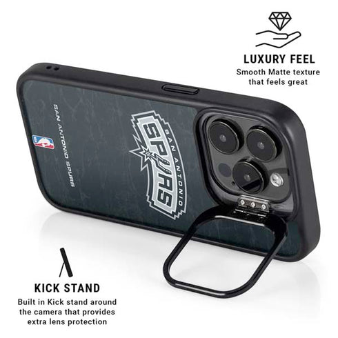 NBA San Antonio Spurs Primary Logo iPhone 14 Pro Max Kickstand Case