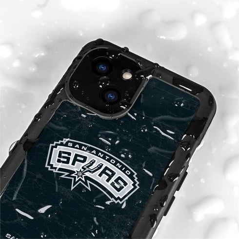 NBA San Antonio Spurs Primary Logo iPhone 15 Plus Waterproof Case