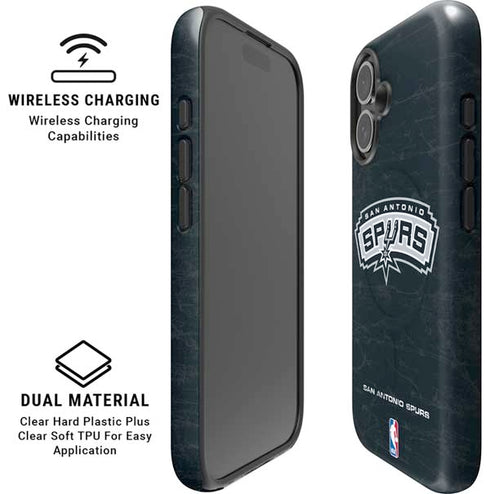 NBA San Antonio Spurs Primary Logo iPhone 16 Plus Magsafe Impact Case