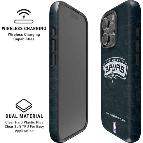 NBA San Antonio Spurs Primary Logo iPhone 16 Pro Magsafe Impact Case