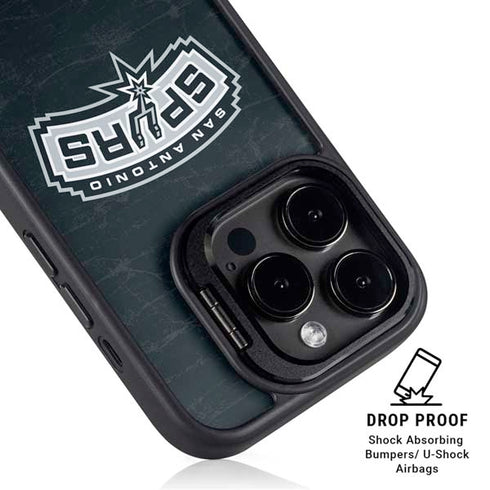 NBA San Antonio Spurs Primary Logo iPhone 16 Pro Max Kickstand Case