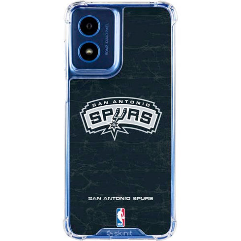 NBA San Antonio Spurs Primary Logo Moto G 5G (2024) Clear Case