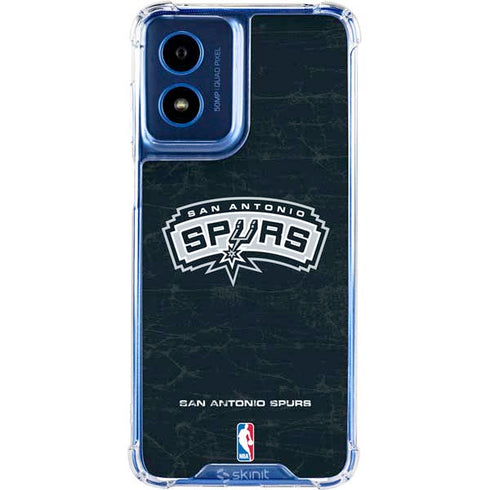 NBA San Antonio Spurs Primary Logo Moto G Play 4G (2024) Clear Case