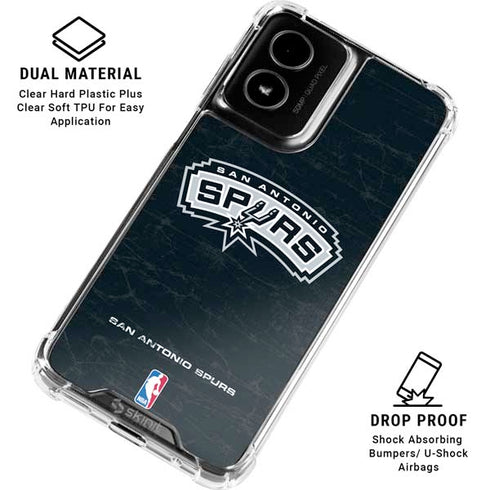 NBA San Antonio Spurs Primary Logo Moto G Power 5G (2024) Clear Case